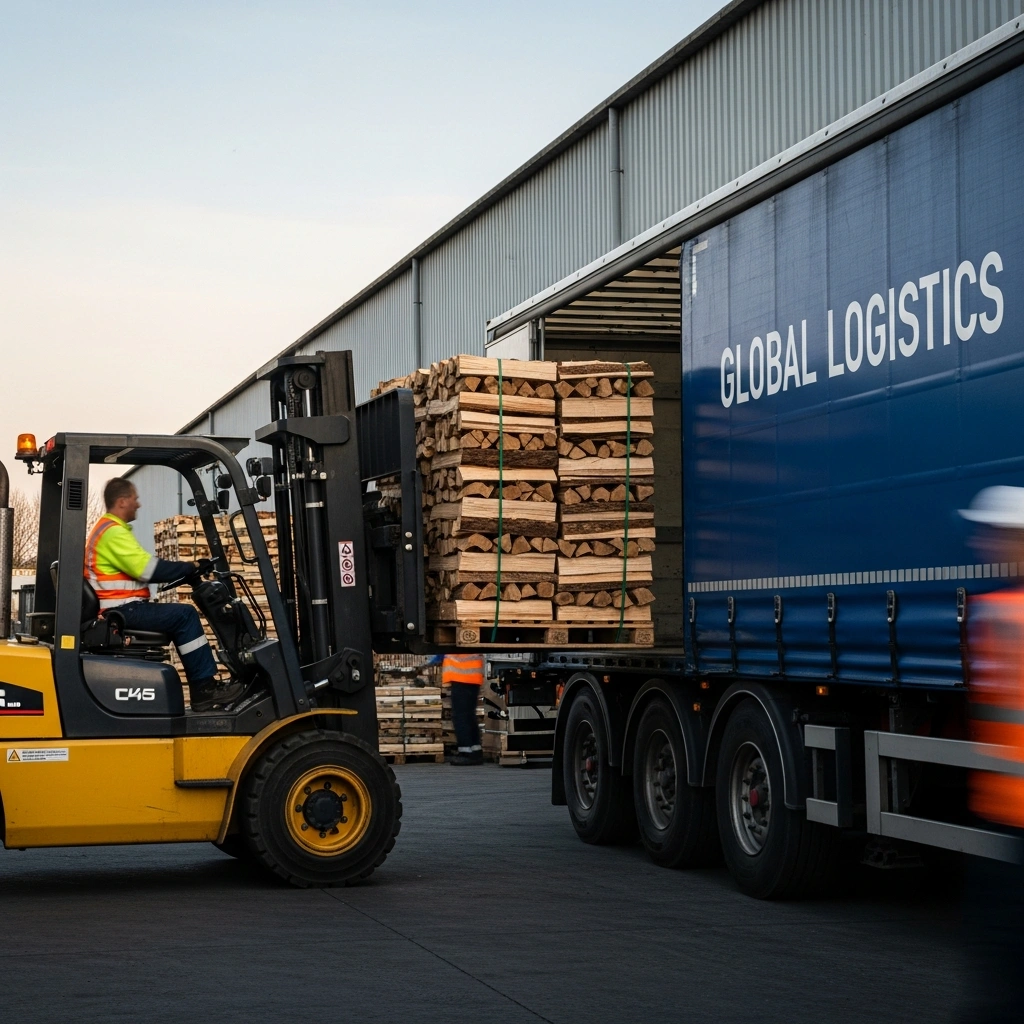 Premium Brennholz Lagerung