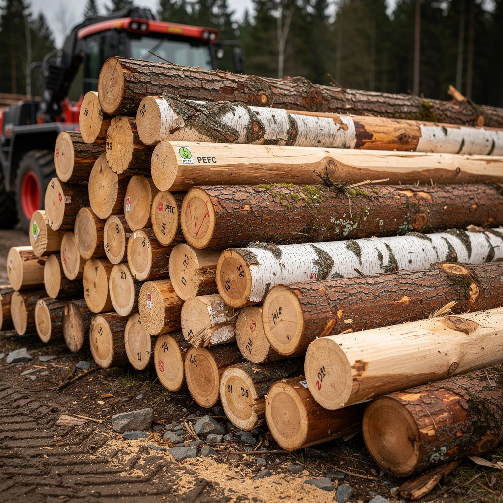 Zertifiziertes Stammholz